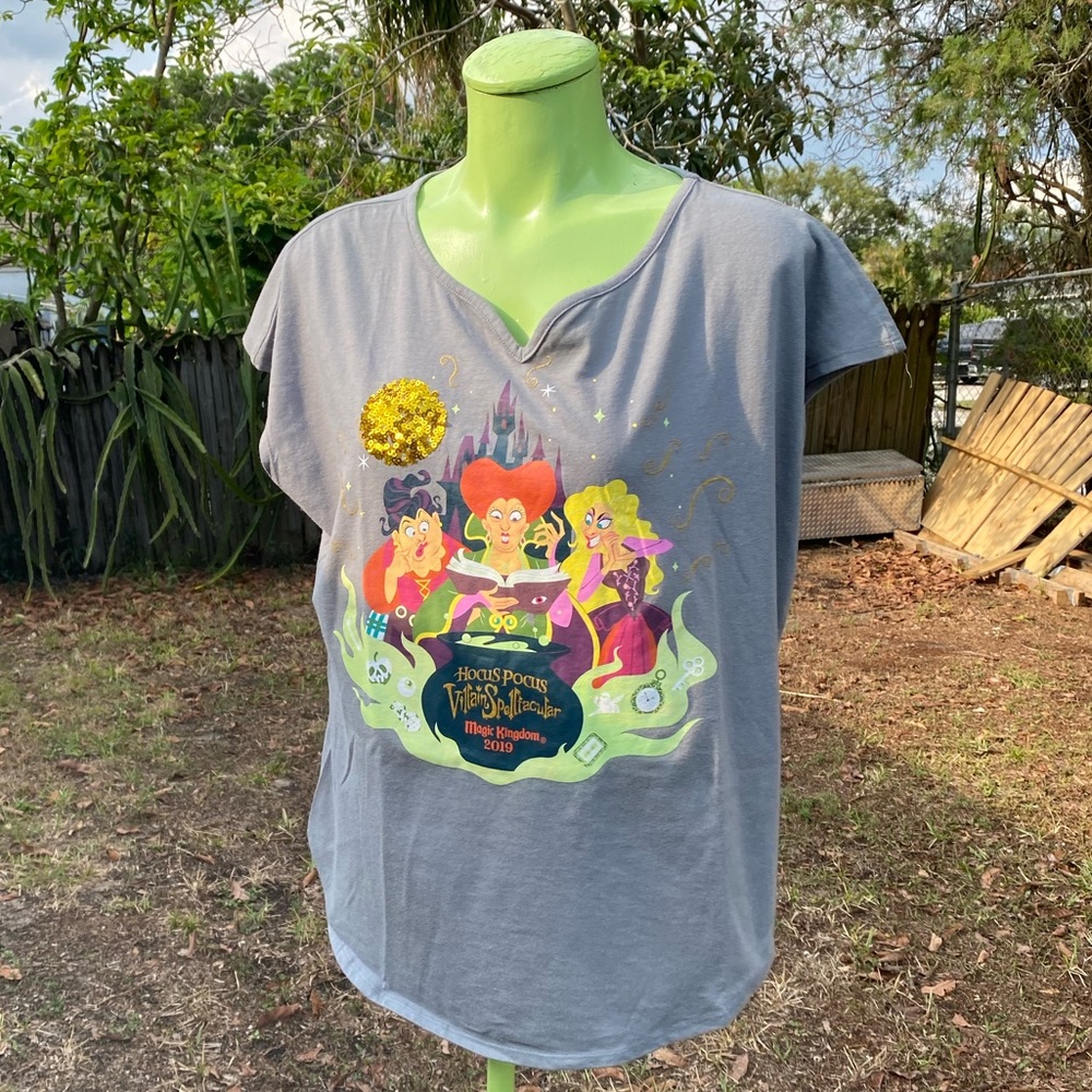 Disney Hocus Pocus Villain Spectacular Print Women’s Shirt Size L - Picture 4 of 10